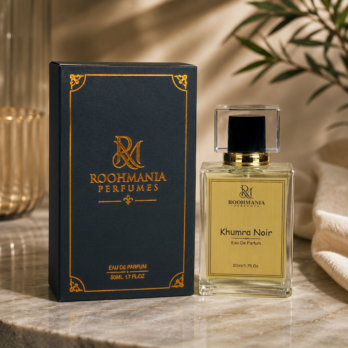 Khumrah Noir Luxury Perfume for Men & Women | Long Lasting Arabic Fragrance | Eau De Parfum 50ml