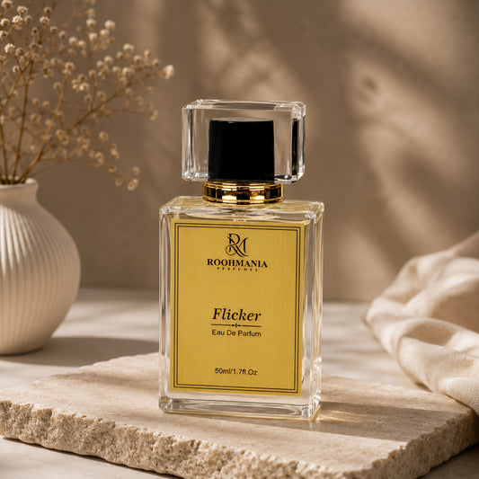 Flicker Perfume by Roohmania for Unisex | Luxury Perfume for Men & Women | Long Lasting Premium Fragrance 50ml